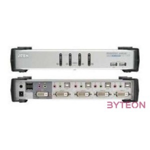 ATEN KVM Switch 4PC Master View USB, DVIkábelkészlet