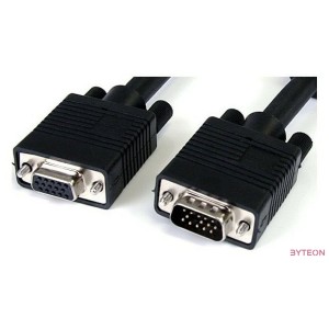 WIRETEK kábel VGA monitor Hosszabbító 3m, Male,Female, Árnyékolt