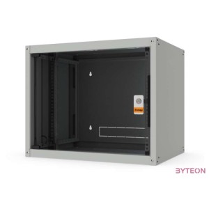 LEGRAND hálózati rackszekrény, 19  7U SZÉL 600 MÉLY 450 MAG 405 szürke egyrészes, üvegajtós készre szerelt MAX 65