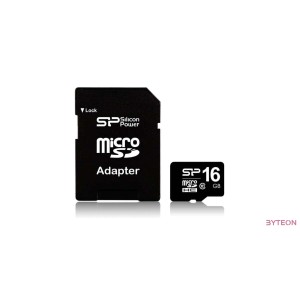 Silicon Power microSDHC 16GB (Class10) SD adapterrel
