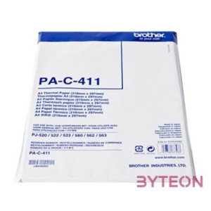 BROTHER PA-C411 A4-es méretű elővágott thermal papír, 100 db, 210mm x 297mm