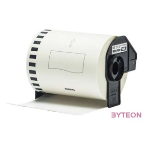 BROTHER Etikett szalag DK22246, Fehér alapon fekete, folytonos papírszalag tekercsben 103mm széles, 30.48m