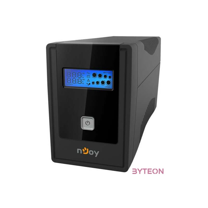 NJOY UPS CADU 850, 850VA, 480W, Line-Interactice, Szünetmentes tápegység, LCD display