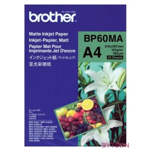 BROTHER Fotópapír BP60MA, Matt tintasugaras papír (A4 , 25 lap , 145g,m2)