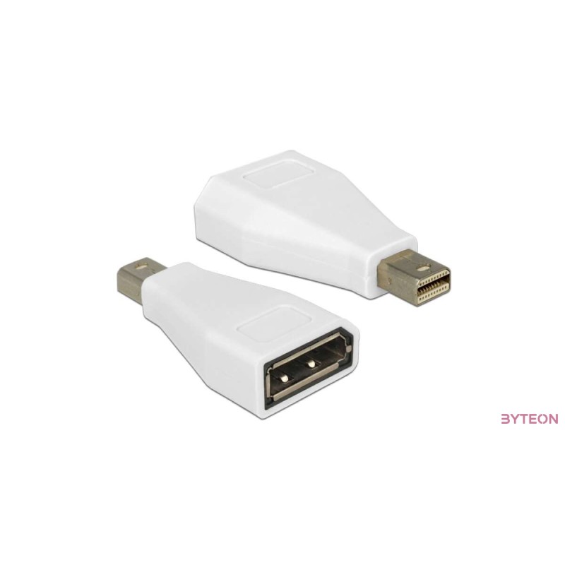 Displayport mini 1.2 apa - Displayport 1.2 anya (Delock) - Fehér