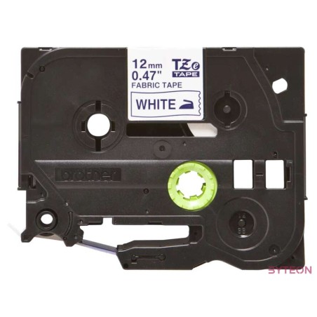 BROTHER szalag TZe-FA3, Fehér alapon Kék, Szövet szalag, 12mm  0.47, 3 méter