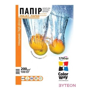 COLORWAY Fotópapír, magasfényű (high glossy), 200 g,m2, 13x18, 100 lap