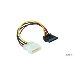 SATA táp apa 90 fokos - Molex táp apa (DeLock)