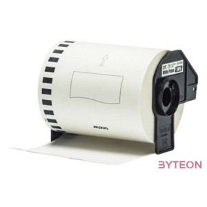 BROTHER Etikett szalag DK22246, Fehér alapon fekete, folytonos papírszalag tekercsben 103mm széles, 30.48m