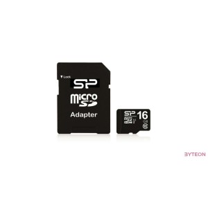 Silicon Power microSDHC 16GB (Class10) SD adapterrel