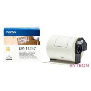 BROTHER Szalag DK11247, fehér alapon fekete, 103mm x 164mm, 30.48m