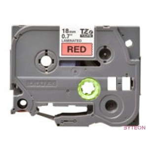BROTHER szalag TZe-441, Piros alapon Fekete, Laminált, 18mm  0.7, 8 méter
