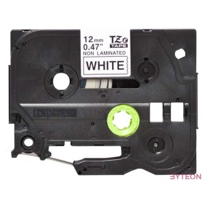 BROTHER szalag TZe-N231, Fehér alapon Fekete, Nem laminált, 12mm  0.47, 8 méter