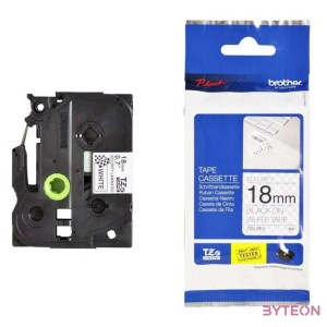BROTHER szalag TZe-SE4, Fehér alapon Fekete, Biztonsági szalag, 18mm  0.7, 8 méter