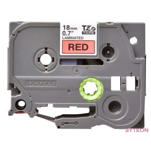 BROTHER szalag TZe-441, Piros alapon Fekete, Laminált, 18mm  0.7, 8 méter