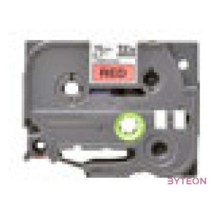 BROTHER szalag TZe-441, Piros alapon Fekete, Laminált, 18mm  0.7, 8 méter