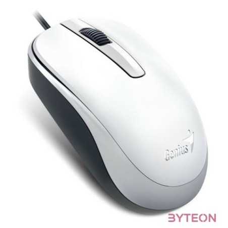 GENIUS Vezetékes egér optikai DX-120, USB, 1000dpi, Fehér