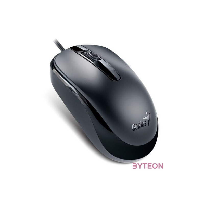 GENIUS Vezetékes egér optikai DX-120, USB, 1000dpi, Fekete