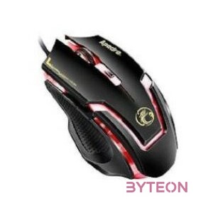 APEDRA Vezetékes egér optikai, gaming A9, 3200dpi, USB, Fekete