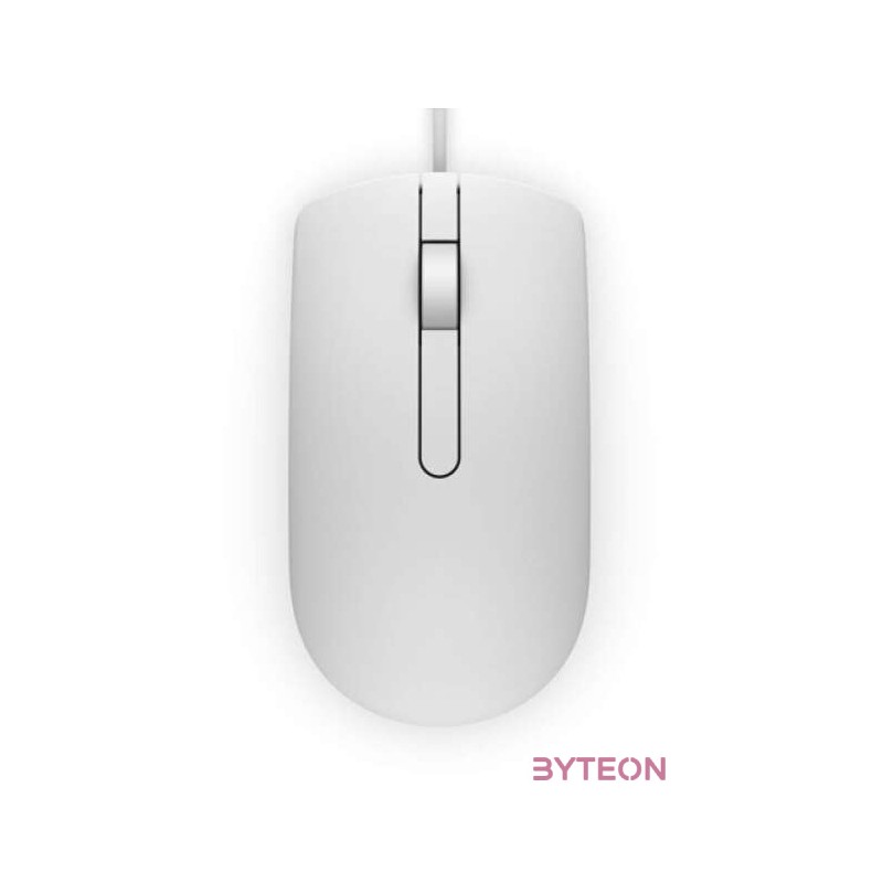 DELL Vezetékes egér, MS116 Optical Mouse - White