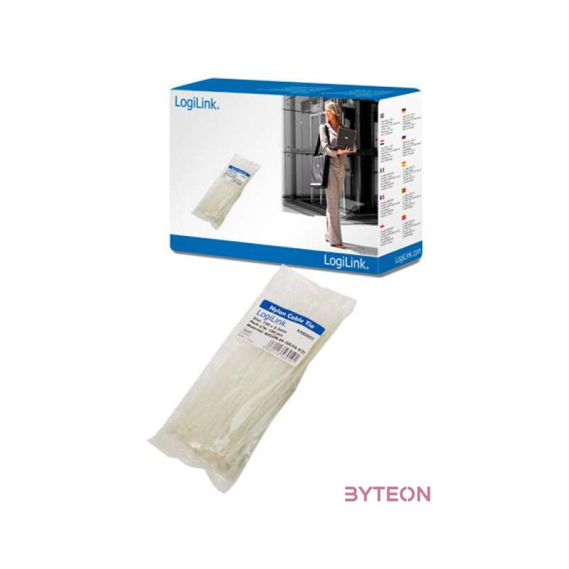 KAB LogiLink KAB0002 kábelkötegelő 100db,cs - 150x2,6mm