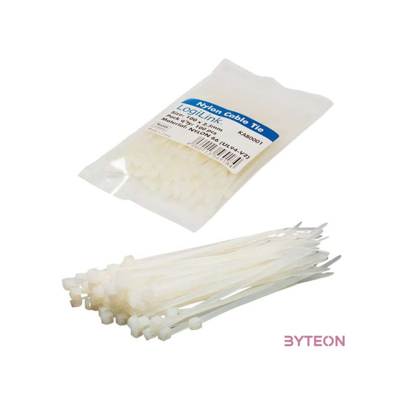 KAB LogiLink KAB0001 kábelkötegelő 100db,cs - 100x2,5mm