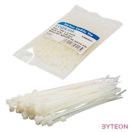 KAB LogiLink KAB0001 kábelkötegelő 100db,cs - 100x2,5mm