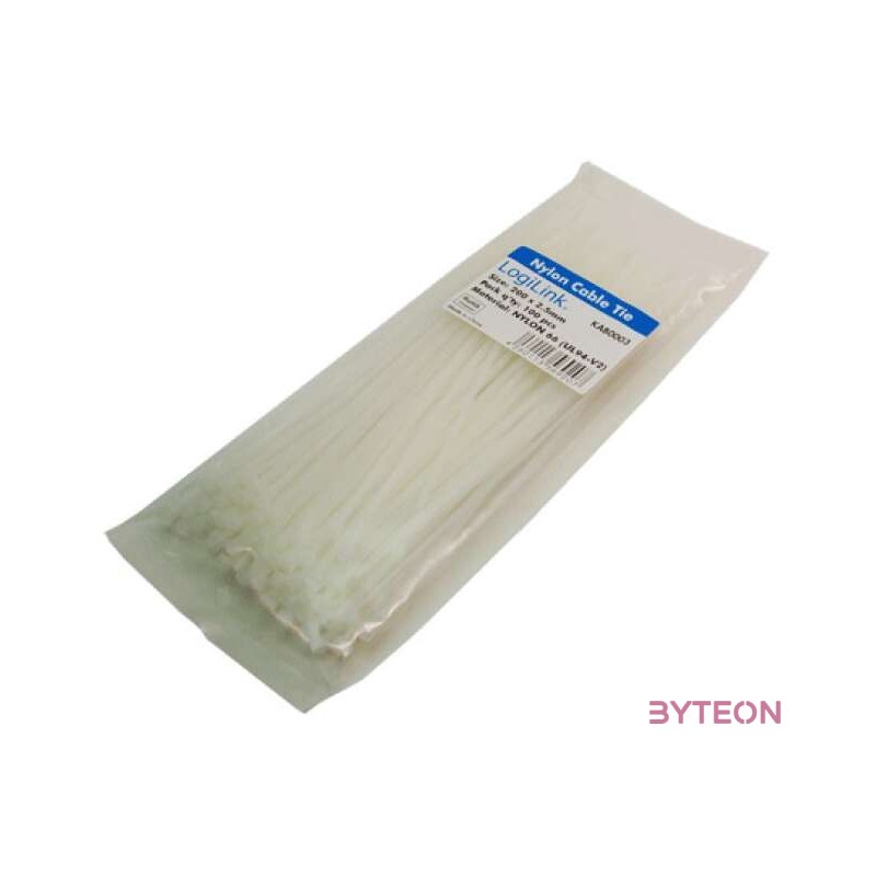 KAB LogiLink KAB0003 kábelkötegelő 100db,cs - 200x2,6mm
