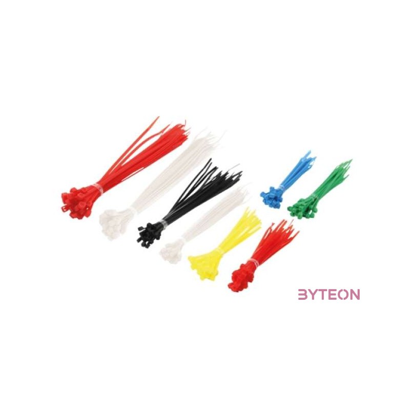 KAB LogiLink KAB0018 kábel gyorskötöző szett - 200db,cs - Színes