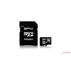 Silicon Power microSDHC 32GB (Class10) SD adapterrel
