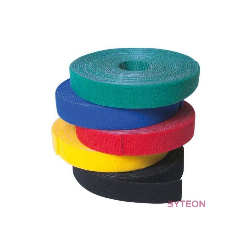 KAB LogiLink KAB0051 vágható tépőzáras kábelkötegelő - 400x16mm - Sárga