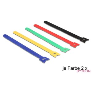 KAB Delock 18636 hurkolható rögzítő 10db,cs - 240x12mm - Színes