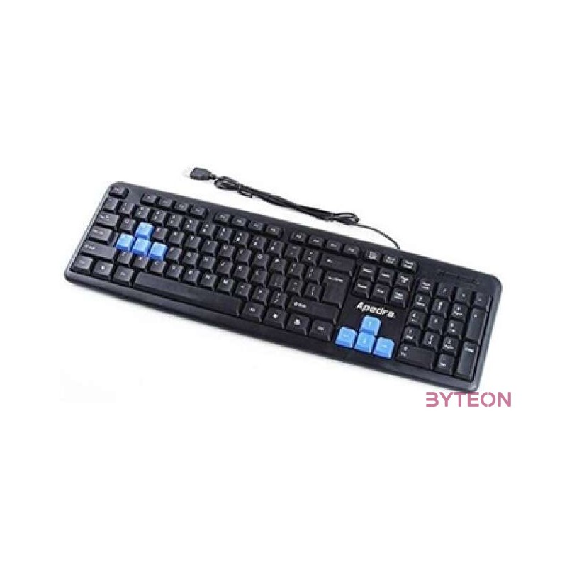 BILL Apedra K-816 USB vezetékes billentyűzet - Fekete - HU layout