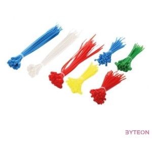 KAB LogiLink KAB0017 kábel gyorskötöző szett - 300db,cs - Színes