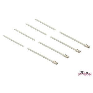 KAB Delock 18632 rozsdamentes acél kábelkötegelő - 20db,cs - 350x4,6mm