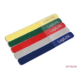 KAB LogiLink KAB0008 tépőzáras kábelkötegelő 5db,cs - Színes