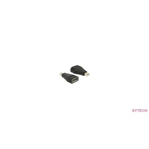 Displayport mini 1.2 apa - Displayport 1.2 anya (Delock) - Fekete