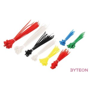 KAB LogiLink KAB0018 kábel gyorskötöző szett - 200db,cs - Színes