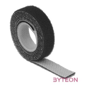 KAB Delock 18709 Hurkolható rögzítők, 1 m x 13 mm (H x Sz) tekercs, fekete