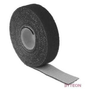 KAB Delock 18714 Hurkolható rögzítők, 3 m x 20 mm (H x Sz) tekercs, fekete