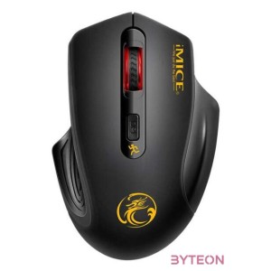 iMICE Vezeték nélküli egér optikai, E-1800, 1600dpi, USB, Fekete