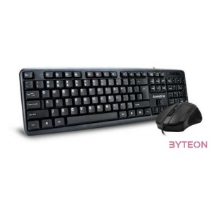 BILL Apedra KM-520 USB vezetékes billentyűzet és egér - Fekete - HU layout