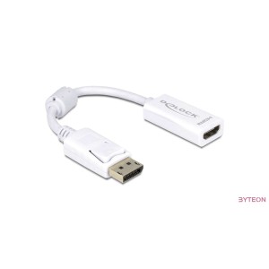 Delock Displayport 1.1 male - HDMI female passzív - Fehér