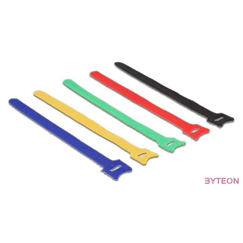 KAB Delock 18635 hurkolható rögzítő 10db,cs - 200x12mm - Színes