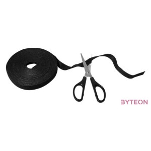 KAB LogiLink KAB0055 vágható tépőzáras kábelkötegelő - 100x20mm - Fekete