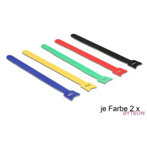 KAB Delock 18636 hurkolható rögzítő 10db,cs - 240x12mm - Színes