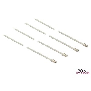 KAB Delock 18632 rozsdamentes acél kábelkötegelő - 20db,cs - 350x4,6mm