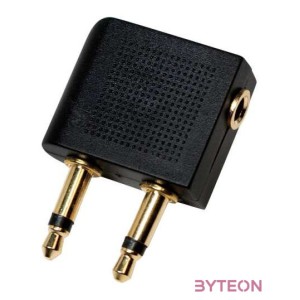 Logilink Audio adapter Airplane, 2x 3,5mm - 1x 3,5mm