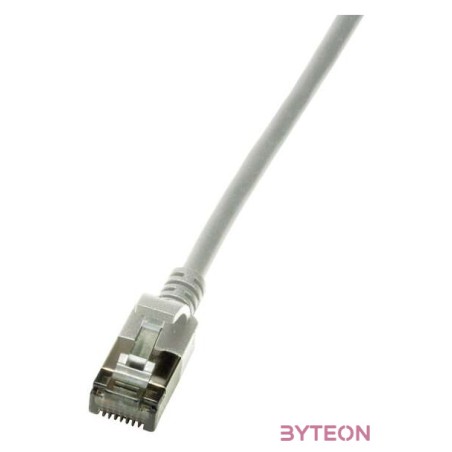 Logilink Patch cable Cat.6A STP TPE SlimLine grey 5,0m