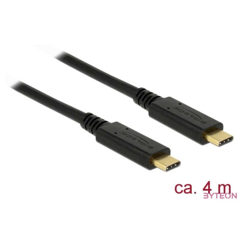 Delock USB 2.0 kábel Type-C a Type-C 4 m PD 5 A E-Marker